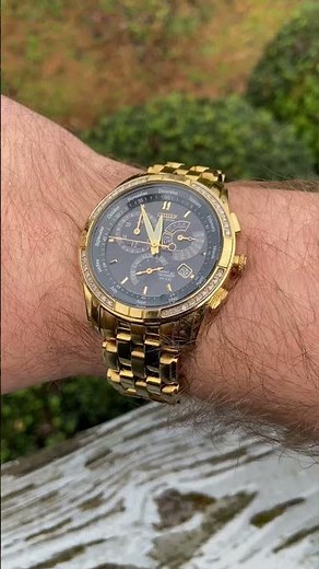 Citizen Eco-Drive Gold Calibre 8700 Diamond Bezel Watch