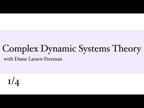 Complex Dynamic Systems Theory (SLA) 1/1 | Open Theory Series