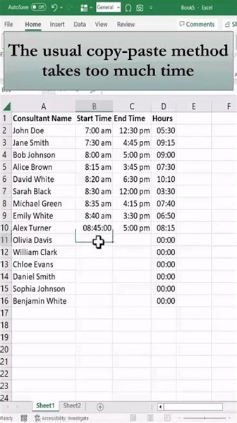 Quickly Copy and Paste Data Using Shortcut Keys in Excel