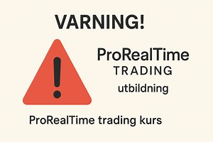 VARNING! ProRealTime Trading utbildning | ProRealTime trading kurs