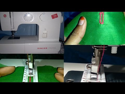 singer promise 1409 machine// how to stitch button hole perfectly....