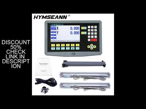 Multilingual 2 Axis LCD DRO Kit HS800-2 Turning Lathe Milling Digital Readout Display & Linear Glass