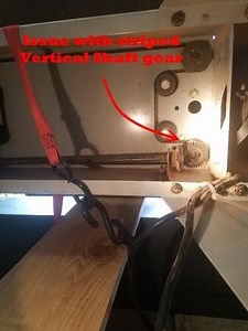 Delta 31-250 Drum Sander elevation gear removal