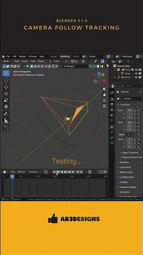 Blender Tutorial Camera Follow Tracking