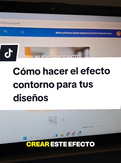 Cómo hacer el efecto contorno en Canva en 5 pasos