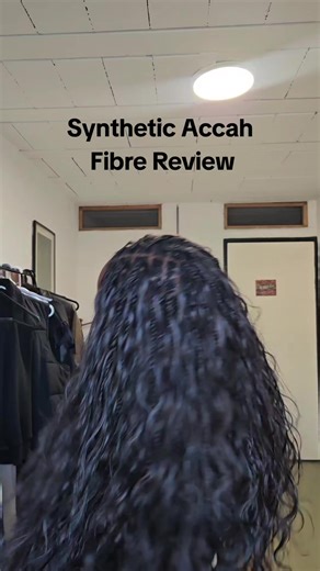 Accah synthetic fibre Review! It's my first time using this fibre on my braids and I love the way it turned out. I wanted a wavy, but full head of hair and it was definitely achieved. we used Colour 2 for this hair if Im not mistaken! #bohobraids #syntheticbraids