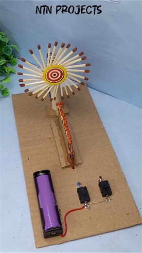 Satisfying 🔥 Moving Fire Circle Project with Auto ignition 🔥#viral #trending #schoolproject#diy