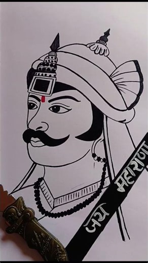 Maharana Pratap drawing 🚩⚔️🙏#shorts #shortsfeed #art #drawing #viral #trending