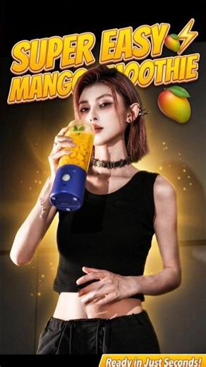 Make This Mango Smoothie in 30 Seconds! 🥭🔥 #Shorts"#usa #drink #trendingnow