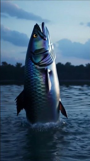 A Giant Fish Just Jumped Out of the River – Unbelievable Moment!