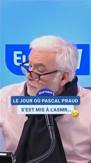 😂 Le jour où Pascal Praud s'est mis à l'ASMR... #europe1 #praud