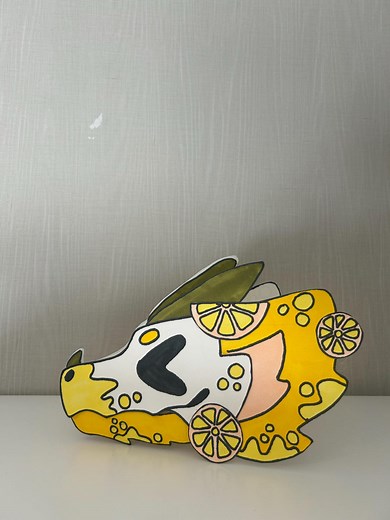 Lemon - Handmade Paper Dragon Puppet - Etsy