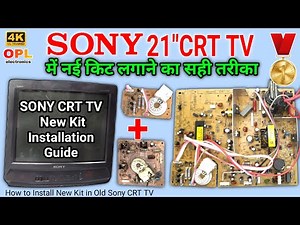 How to Install New Kit in Old Sony 21 inch CRT TV || Sony Trinitron Color Tv KV-G21P2S