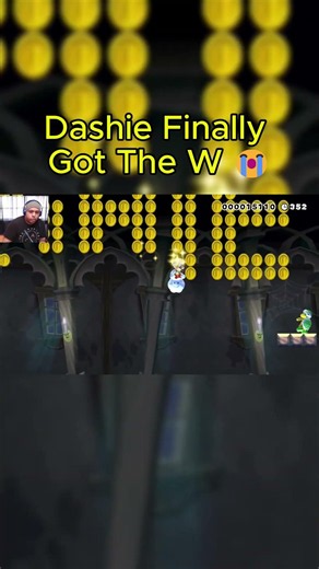 Dashie Finally Got The W 💀 😂 #dashiegames #mario #gaming #shorts