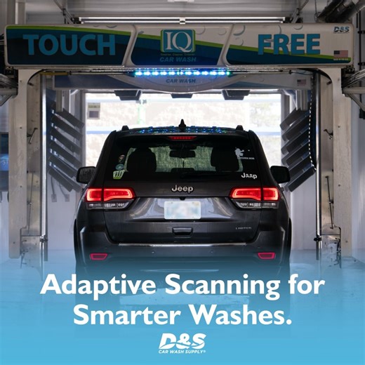 From sensors to spray angles, IQ Touch Free makes every drop count. Its adaptive wash control technology automatically adjusts pressure and chemical mix for perfect results on every wash. #smartwash #dscarwashsupply | D&S Car Wash Supply