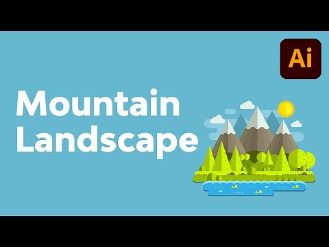 How to Create a Mountain Landscape in Flat Style in Adobe Illustrator