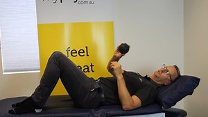 Try this easy to exercise using a hard ball to release tightness in your back and hip muscles. David, an experienced Physiotherapist, teaches you a simple technique to relax your tight low back and gluteal muscles whilst laying down. | myPhysioSA
