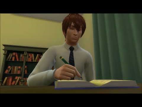 Light Yagami Epic Death Note Writing Scene - The Sims 4