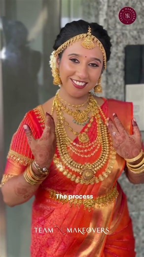 Prettiest Hindu Bridal Makeuplook😍✨️ done by Mua @team n makeovers #weddinglook #hindumakeu