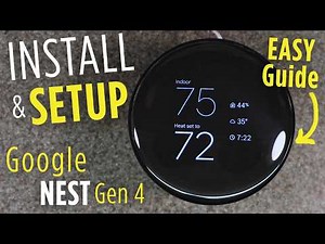 EASY INSTALL & SETUP | Google NEST Learning Thermostat 4th Gen