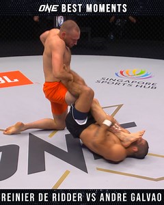 2.7M views · 16K reactions | How INSANE was this submission grappling super-fight between BJJ great Andre Galvao and two-division ONE World Champion Reinier De Ridder?! 朗 Should they run it back under MMA rules? 樂 | ONE Championship | Facebook