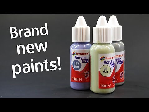 First Look at the BRAND NEW Humbrol Gen 2 Acrylic Model Paints
