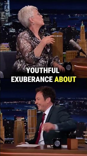 "You're immature, but handsome" — Jamie Lee Curtis 😂 #viral #JamieLeeCurtis #JimmyFallon #JasonBlum