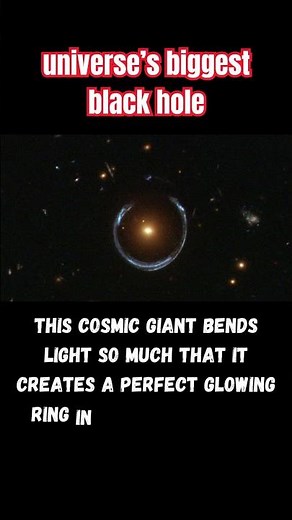 The Universe’s Biggest Black Hole Creates a Perfect Einstein Ring! | 36 Billion Solar Masses #nasa