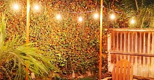 How To Make String Light Posts That Are Renter Friendly