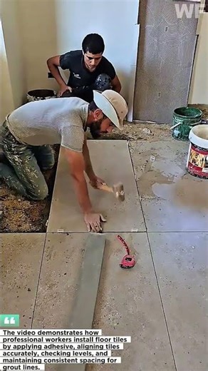 Professional Floor Tile Installation | Precise Tile Laying Technique for Perfect Results
