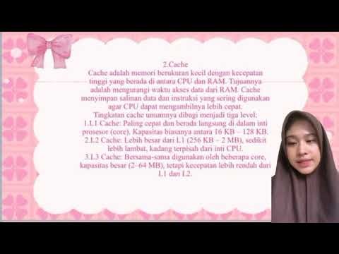 Tugas video presentasi tentang memori hirarki memori (register/cache/ram/HDD/SSD) SRAM vs DRAM