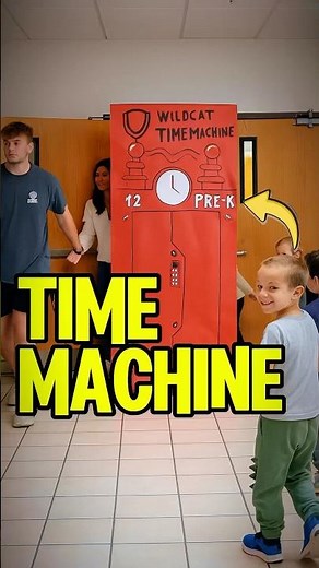 Teachers built a time machine for students as a reminder ❤️