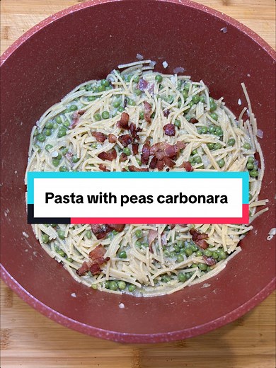 Pasta with Peas Carbonara Recipe for Weeknight Dinner