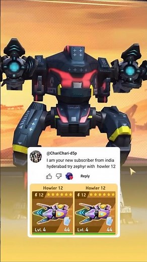 Zephyr + Howler 12 Combo: A Legendary Letdown? | Mech Arena #shorts