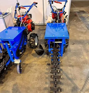 [Hot Item] Mini Hand Trencher 12X1m Self-Propelled Chain Trencher