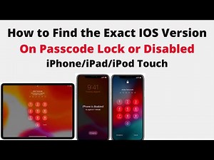 How to See Exact IOS version on Disabled/Passcode locked iPhone/iPad.