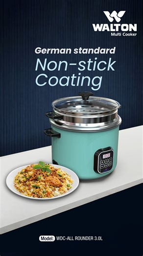 Cook your favourite dish perfectly with Walton Multi Cooker. Set it and forget it- the digital controls ensure perfectly cooked food every time. #Multicooker #Waltonmulticooker #Waltonkitchenappliance #Walton | WALTON