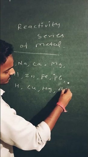 "🔥 Reactivity Series in 30 Seconds | Class 10 Science 📚🧪"