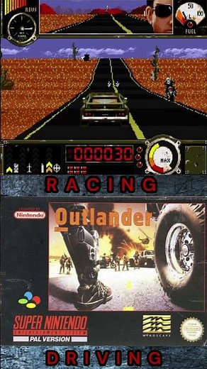 Outlander - Console Racing Driving Games of 1993 #shorts #gaming