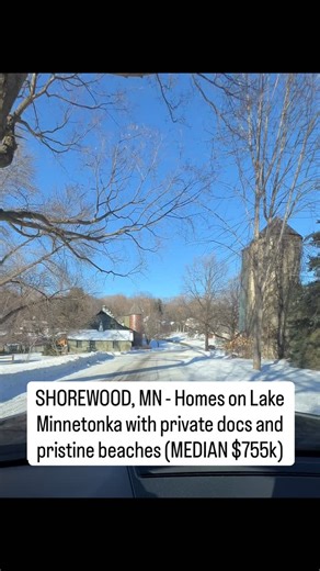 LAKE MINNETONKA AREA REALTOR | HOLLY WEINSTINE on Instagram: "Shorewood, MN Move-Up Buyer Expert Here—Homes ON Lake Minnetonka Are Calling. If you’re a family outgrowing your Twin Cities suburb home, here’s why Shorewood, MN (Hennepin County) is the strategic move: WATERFRONT ACCESS: Homes on Lake Minnetonka + private docks (Christmas Lake, Brentridge). VALUE: Median price $755K, but values up $200K over last decade. Your investment is secure. LIFESTYLE: Crime Score 2, top-rated schools (D276), 