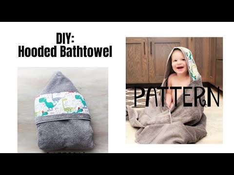 DIY hooded bath towel-