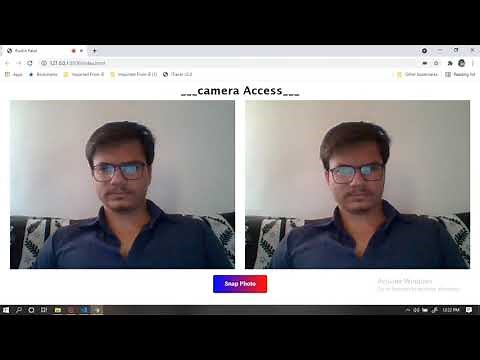 Access camera using javascript