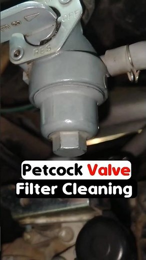 How to Clean Petcock Valve Fuel Filter in Motorcycle #shorts #motorcyclemaintenance
