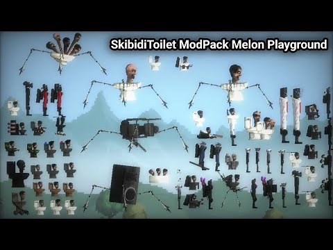 SkibidiToilet Mod And Saves | Melon Playground