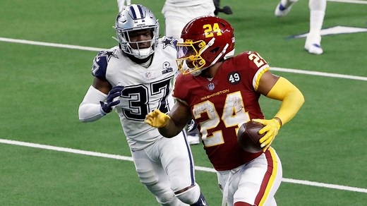 1M views · 6.2K reactions | A three-touchdown day from rookie RB Antonio Gibson lifts the Washington Football Team to a 41-16 Thanksgiving win in Arlington! #WASvsDAL | NFL Game Recaps | Facebook