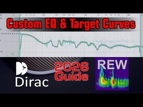Dirac Live 2026 Tutorial: Building Speaker and Subwoofer Custom Target Curves in REW