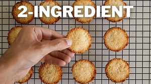 Easy Coconut Cookies With Just 2-Ingredients Recipe