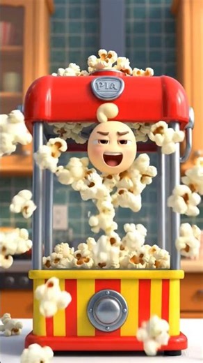 Popcorn Magic Loop 🍿😄 #shorts #kids #satisfying #viral #kids #moralstory #story #kidscontent