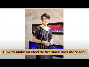 How to make an electric fireplace look more realistic #electricfireplace #electricfire