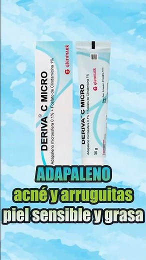 Deriva C Micro. Adapalene 0.1%. For sensitive, oily, and acne-prone skin. #dermatology #skincare ...